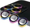 6枚セットAMAPC for iPhone14 pro カメラフィルム 2023 iPhone14 pro max 用カメラフィルム iPhone14 pro 用レンズ保護カバー 薄型 強化ガラス 耐衝撃 独立型 黒縁取り 露出オーバー防止 アルミ合金 アイフォン 14プロ マックス用 カメラカバー ライト レインボー
