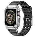 MioHHRは、バンパーケース付きのApple Watch Band 45 mmと互換性があり、iWatchシリーズ用のTPUバンド付きのメンズステンレススチー...