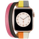 コンパチブル apple watch バンド レザー 2重巻き アップルウォッチ バンド レディース 細いタイプ 40mm 41mm 38mm 44mm 45m...