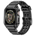MioHHRは、バンパーケース付きのApple Watch Band 45 mmと互換性があり、iWatchシリーズ用のTPUバンド付きのメンズステンレススチー...