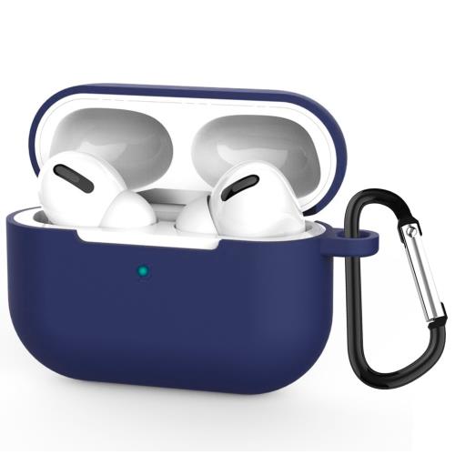 TOORQR For AirPods Pro 2 ケース カバー AirPods Pro 第2世代 シリコン素材 ケース 保護カバー 防水 防塵 落下防止 キズ防止 全面保護 軽量 カラビナ付き(ブルー)