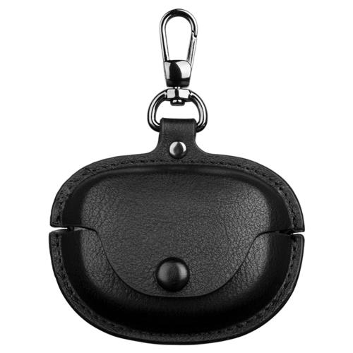 TOORQR For Bose Ultra Open Earbuds ケース カバー 本革 Bose Ultra Open Earbuds イタリアンレザー ケース 保護カバー 防塵 落下防止 キズ防止 全面保護 軽量 カラビナ付き(ブラック)