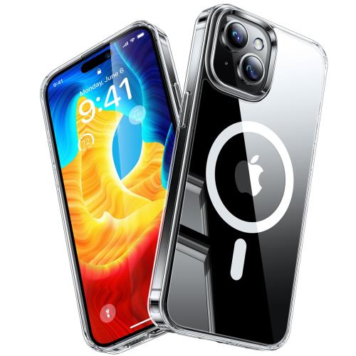 極限耐黄変！Magsafe対応TORRAS iPhone 15 用 ケース クリア マグネット搭載 黄ばみなし ワイヤレス充電 耐衝撃 全面保護 あいふぉん15ケース 透明