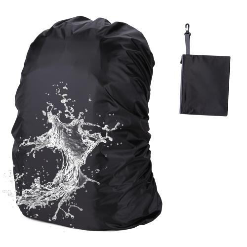 [SLEEPSINERO] 2倍以上撥水・超軽量80g リュックカバー 防水 レインカバー 梅雨対策 落下防止 35－80L (XL,ブラック)