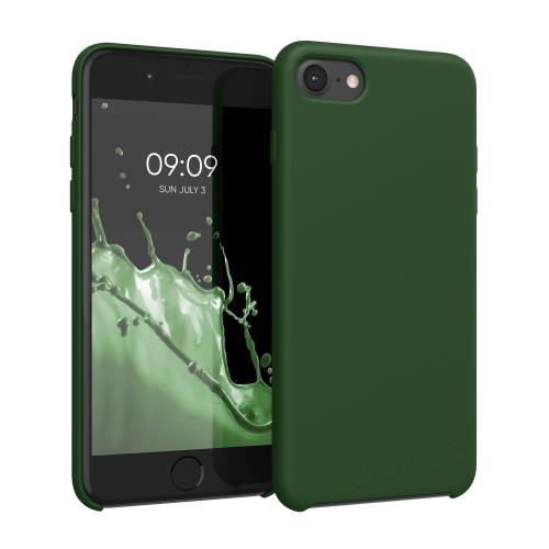 kwmobile スマホケース Apple iPhone SE3 / iPhone SE2 / iPhone SE (2022) / iPhone SE (2020) / iPhone 8 / iPhone 7対応 ケース - TPU リキッド シリコン カバー - 耐衝撃 傷防止 サラサラ Case