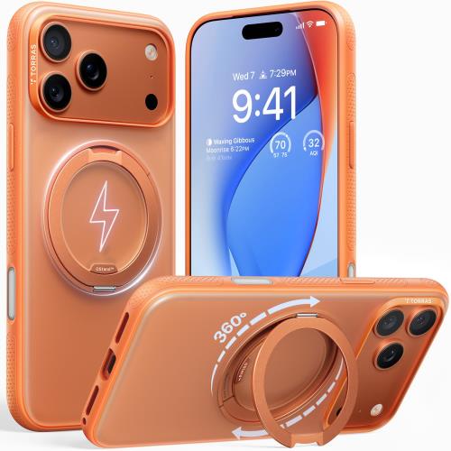 TORRAS iPhone 17 Pro Max 用ケース カチカチ・多機能360度回転スタンドリング Ostand O3 Fitness MagSafe対応 米軍MIL規格耐衝撃 スタンド 指紋防止 黄変防止 カメラ