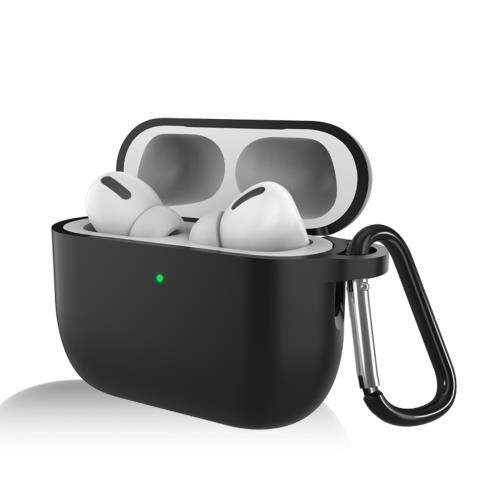 For Airpods Pro3 ケース Airpods Pro 第3世代 全面保護カバー Greerass シリコンケース 耐衝撃 キズ防止 充電対応 紛失防止 防水 防塵 着脱簡単 シリコン製 落下防止 柔らかい 軽量 (ブラック)