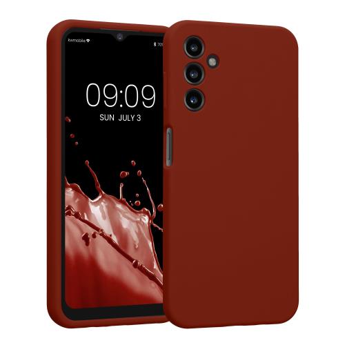 kwmobile スマホケース 対応: Samsung Galaxy A14 5G ケース - TPU シリコン カバー 耐衝撃 傷防止 - スパイスレッド