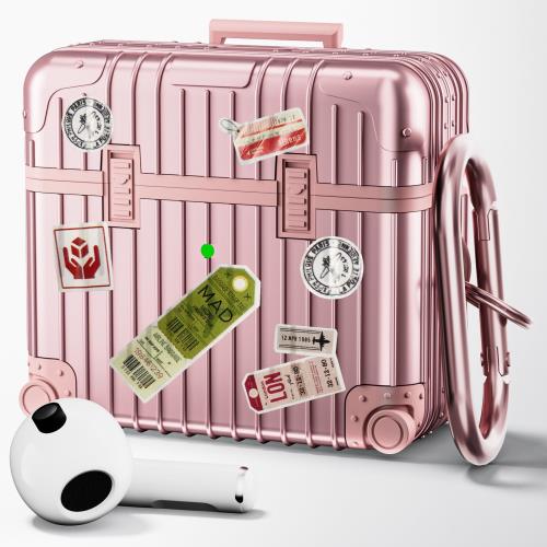 CAGOS AirPods 第3世代専用ケース エアポッツ 3 ケ ース 2021 エアーポッズ3 カバー 分離式 TPU+PC保護ケー ス えあぽっつ 3保護カバ ー 分離式 おしゃれ カラビナ付き LEDライトが可視化 ワイヤレス充電対応 TPU素材 キズ防止 耐衝撃 軽量 防塵 紛失防止 持ち運び便利 (ピン