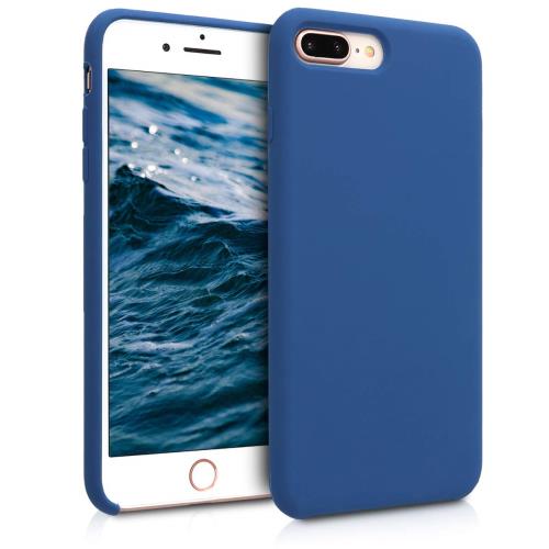 kwmobile スマホケース Apple iPhone 7 Plus/iPhone 8 Plus対応 ケース - TPU リキッド シリコン カバー - 耐衝撃 傷防止 サラサラ Case