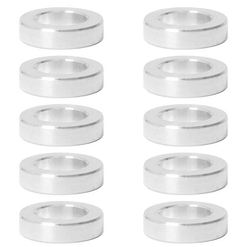 アルミ スペーサー 10個 M6 内径6.2mm×外径10mm×長さ2.5mm ネジスタンドオフブッシング プ レーン仕上げの丸型スペーサー ネジ ボルト