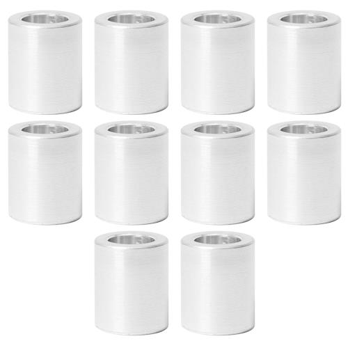 アルミ スペーサー 10個 M6 内径6.2mm×外径10mm×長さ12mm ネジスタンドオフブッシング プ レーン仕上げの丸型スペーサー ネジ ボルト