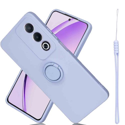 Rakuten - AnrekA3 Pro/A80 5G/A402OP/CPH2639 ケース 対応 シリコン リングケース（パープル）a3プロ TPU保護カバー 衝撃吸収 360度回転 車載ホルダー機能 携帯ケース オッポa3 Purple