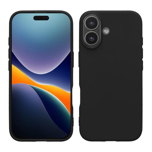 kwmobile スマホケース Apple iPhone 17対応 ケース - 耐衝撃 滑り止め ソフト TPU シリコン - 黒色マット