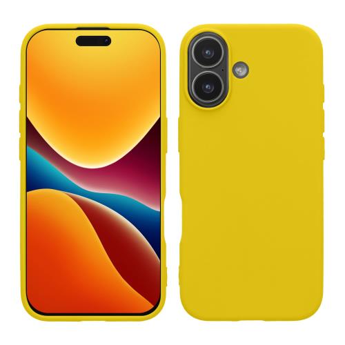 kwmobile スマホケース Apple iPhone 17対応 ケース - 耐衝撃 滑り止め ソフト TPU シリコン - まばゆい イエロー