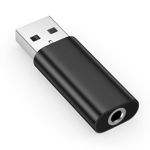 ANNIBER USB A to 3.5mmオーディオ 変換アダプタ イヤホン変換ジャック ヘッドホンとマイクを兼用でき..