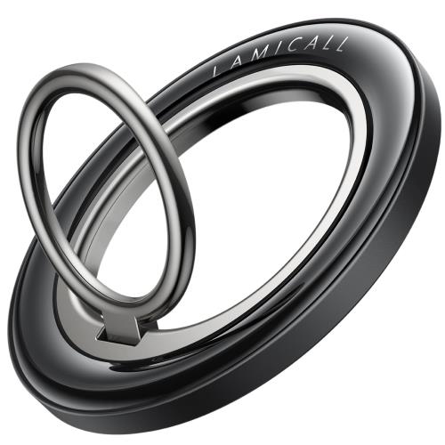 2025新 Lamicall MagSafe対応 リング : マグネット式 スマホ リング マグセーフ スマホ グリップ magsafe リング ホルダー 携帯 バンカーリング iphone 磁石 リング 取り外し 360度回転 磁気増強 金属リング付き iPhone 2025 17 17 pro 17 pro max 17 Air 16e 16 15 14 ミニ
