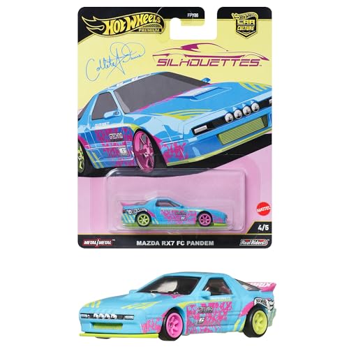 ホットウィール(Hot Wheels) カーカルチャー シルエット マツダ RX-7 FC パンデム 乗り物おもちゃ ミニカー 3歳から ブルー JBK60