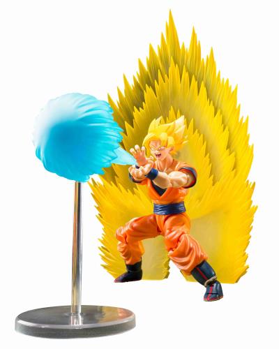 TAMASHII NATIONS SH 피규어츠 드래곤 볼 Z 슈퍼 사이어인 손오공의 이펙트 파츠 세트-순간 이동 카메하메 파- 약 150mm ABSPVC제 도장이 끝난 가동 피규어