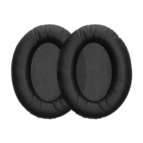 kwmobile 2x ヘッドホンカバー Sennheiser HD280 Pro対応 交換用イヤーパッド - クッション PUレザー 黒色