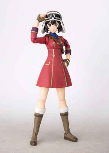 TAMASHII NATIONS 스피리츠 SH 피규어츠 광야의 코토부키 비행대 키리에 약 135mm PVCABS제 도장이 끝난 가동 피규어