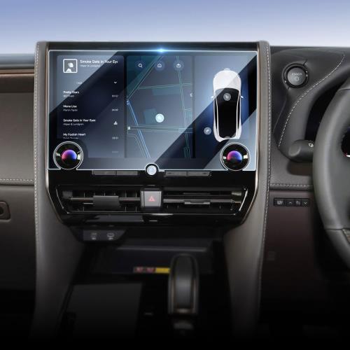 楽天FIDELALamicall 新型アルファード 新型ヴェルファイア 40系専用 ナビ保護ガラスフィルム 14インチ 1:1高精度カット 高透過率 9H強化ガラス フィルム 指紋防止 傷防止 高感度