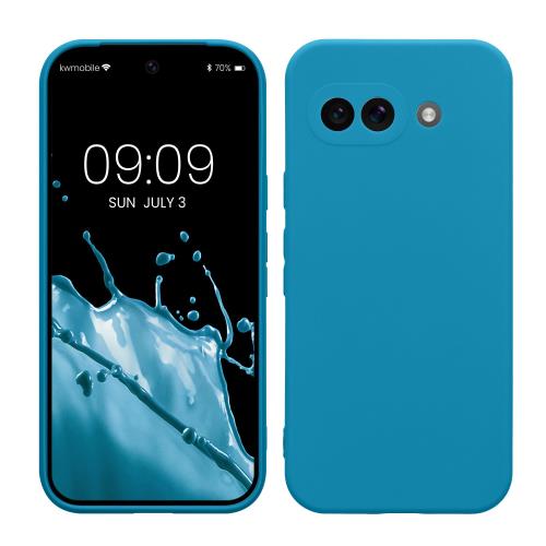 乐天商城 - kwmobile スマホケース Google Pixel 9a対応 ケース - スマートフォン バックカバー TPU 耐衝撃 カリビアンブルー