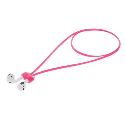 [kwmobile] イヤホン ストラップ Apple Airpods 1 / 2 / 3 / 4 / Pro 1 / Airpods Pro 2対応 - ネックストラップ 首掛け マグネット 薄ピンク