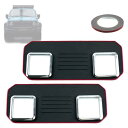 Jeyaic 2個 スのアップグレードされたシートバックテーブルマット と4個 カップホルダーリング ROOMY TANK トール ジャスティに適用 黒の滑り止めデザイン、赤のストローク