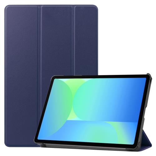 For Galaxy Tab S10 FE Plus ケース 13.1インチ タブレット 保護ケース 高級PU 全面保護 調節可能 防水防汚 衝突防止 薄型軽量 良い手触り Greerass 長持ち スタンド機能付き タブレット ケース (ブルー)