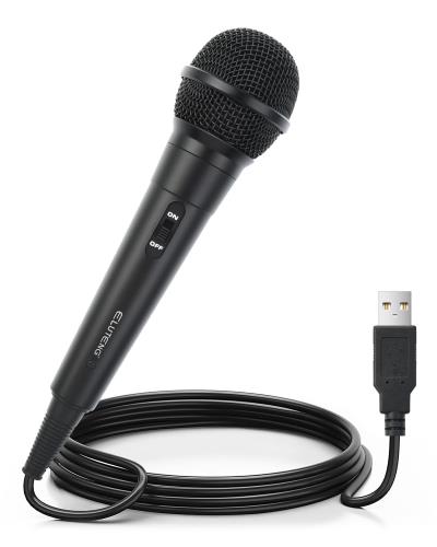 ELUTENG For Switch Nintendo カラオケマイク 3Mケーブル付き USB接続 ゲーム用マイク カラオケ joysou..