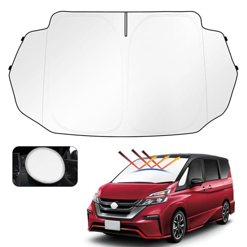 Cartist ニッサン セレナ c27 フロントサンシェード 日産 SERENA c27 H28.8～現行 サンセット サンフィア サンライン フロントガラス サンシェード シェードカーテン