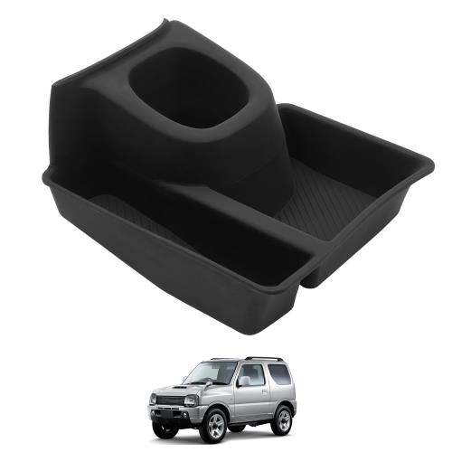 Cartist スズキ ジムニー JB23 AT車用 ドリンクホルダー ジムニーシエラ JB43 増設トレイ カップホルダー センターコンソール カード収納 収納トレイ 2004~2018年 車種専用設計 マニュアル用 小物入れ 増設キット カスタムパーツ 内装パーツ メーカー直営 (スズキ ジムニー J