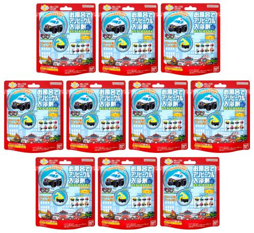 びっくらたまご お風呂でアソビークル入浴剤 はたらくのりもの編5×10個