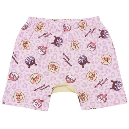 [バンダイ] スウェットパンツ jksa4515 アンパンマン 夏物 総柄 3分丈モンキーパンツ ベビー ピンク