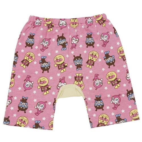 [バンダイ] スウェットパンツ jksa4513 アンパンマン 夏物 5分丈モンキーパンツ ベビー ピンク