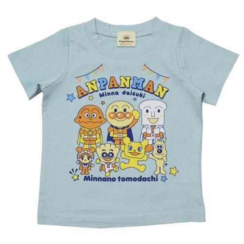 [バンダイ] クラシック jksa3094 アンパンマン なかまたち 半袖Tシャツ ベビー サックス