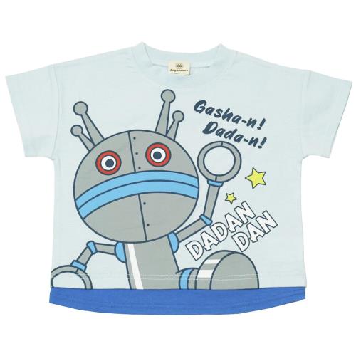 [バンダイ] クラシック jksa3077 夏物 アンパンマン 2柄パネル 半袖Tシャツ ベビー サックス