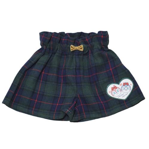 [バンダイ] スウェットパンツ fa7342az 秋 冬 アンパンマン チェックキュロット ベビー グリーン