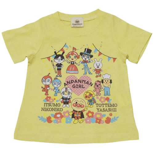 [バンダイ] クラシック jksa3000 夏物 なかまたちAライン 半袖Tシャツ ベビー イエロー