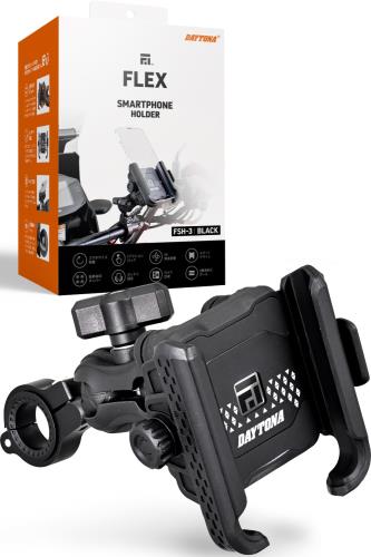 デイトナ(Daytona) バイク スマホホルダー 振動吸収 3D角度調整 ワンアクション 小型 iPhone16 ProMax ..
