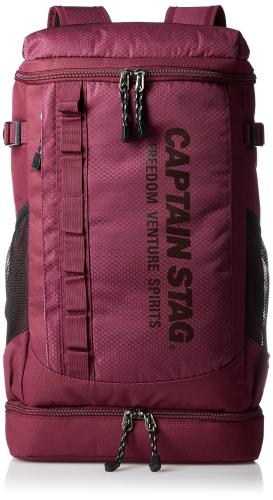 [キャプテンスタッグ] リュック (21L) B5PC/タブレット対応 スクエアスタイル ワイン