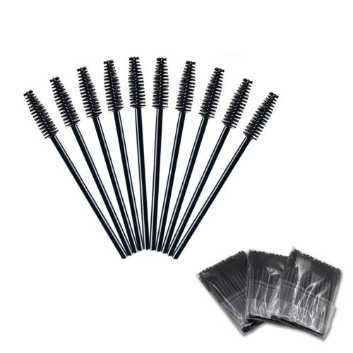 YINKE まつげ 眉毛ケアに 100本入り 使い捨て スクリューブラシ メイクブラシ アイブロウブラシ 眉毛コーム 化粧用品 黒 衛生的 携帯便利