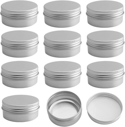 YINKE アルミ缶 詰め替え容器 クリームケース 小分け容器 30ml 12個セット 高密閉性 手軽に持ち運べ