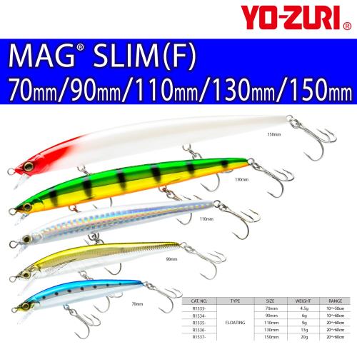 YO-ZURI ソルトルアー マグスリム フローティング 90mm カラーパールレッドヘッド 重心移動 3