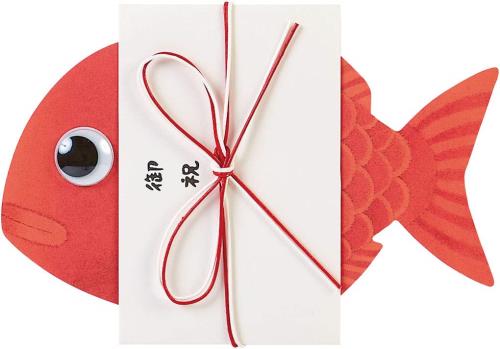 サンリオ(SANRIO) メッセージカード お祝い 水引付き鯛 CR24-9 L 224