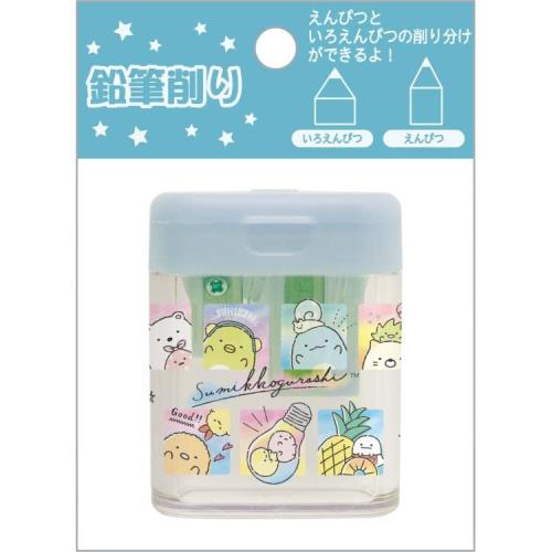 サンエックス すみっコぐらし 鉛筆削り ハッピースクール 新学期 手動 コンパクト 2way FT68403
