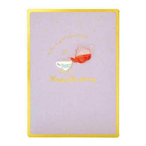 サンリオ バースデーカード 紅茶 グリーティングカード 海外輸送可 BD167-3 SANRIO 950793