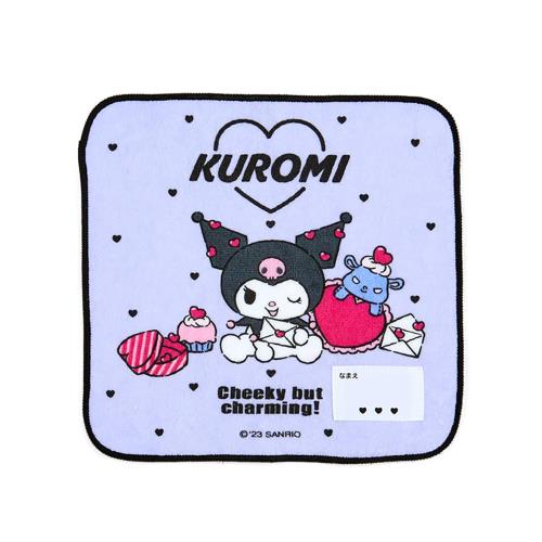 サンリオ(SANRIO) サンリオ 名前プチタオル クロミ クロミちゃん kuromi 20×20×0.3cm キッズプチタオル キャラクター 941816 SANRIO