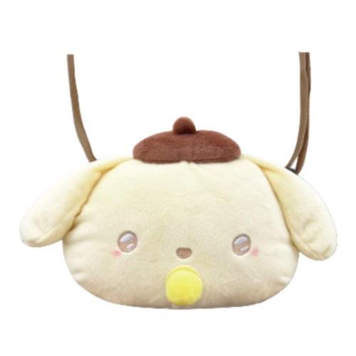 畑山商事 sanrio フェイス ポシェット エンジェルベイビー ポムポムプリン 全長約H15×W18×D8cm 63202082